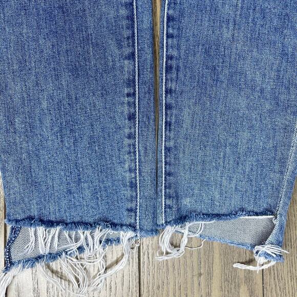 Mother The Stunner Ankle Step Fray Jeans sz 29 Helter Skelter skinny high-rise - Picture 13 of 13